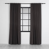 CELIA Linen Look Blackout Curtains – Mink
